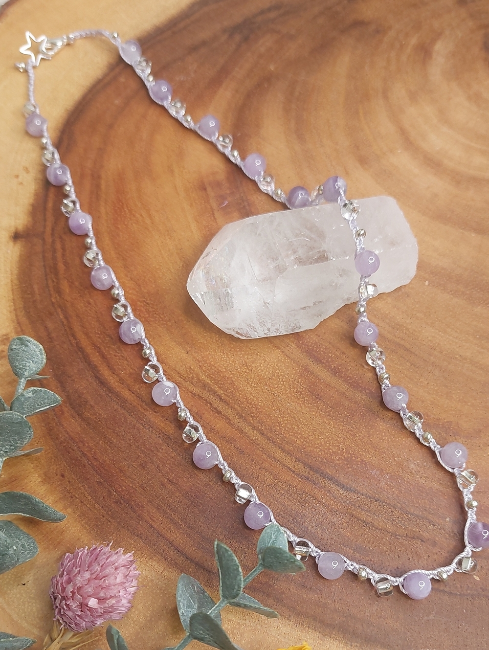 Amethyst Necklace, Purple Artisan made by Rust Belt Raised